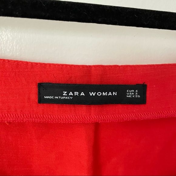 SOLD Zara Puff Sleeve Linen Summer Dress - Picture 5 of 5